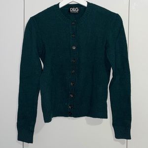 Dolce & Gabbana Green Wool Sweater